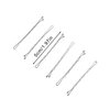 Dofash 5CM/2In Wavy Bobby Pins Silver Hairpins Metal Hair Grips for Hair Decoration 60pcs（Silver）