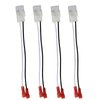 4 Pack 72-6514 Speaker Wire Harness Adapter Plug Compatible with Jeep Wrangler Chrysler Town & Country Speaker Harness Adapter Dodge Dakota Front Rear Door Speaker Wiring Harness Adapter (4)