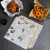100Pcs Wax Paper Sheets for Food, Basket Liners Food Picnic Paper Sheets Greaseproof Deli Wrapping Sheets, 7 x 7 Inch (Pure white)