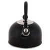 Lily's Home 2 Quart Stainless Steel Whistling Tea Kettle, the Perfect Stovetop Tea and Water Boilers for Your Home, Dorm, Condo or Apartment. (Black)