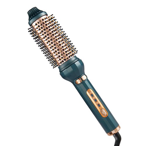 Automatic Curling Iron,1.58 Inch Thermal Brush Ceramic with 3 Adjustable Temp, Curling Wand for Long Hair Short Hair and Traveling (Green)