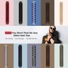 EasYoung 10-Pcs Knotted Wide Hair Ties for Men with Long, Curly, Thick or Dense Hair - Elastic No-Crease Coils for Buns