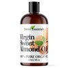 Organic Unrefined Sweet Almond Oil | 4oz Imported From Italy | 100% Pure | Cold Pressed | Hexane Free | Natural Moisturizer |Great For Hair, Skin & Nails | Carrier Oil | Great To Dilute Essential Oils