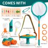 PUPU PIG Bug Catcher for Kids Outdoors Toys, Bug Catching Kit with Butterfly Net, Critter Keeper, Magnifying Glass, Bug Catchers, Tweezers & Learning Cards, Kids Explorer Camping Kit Child Gifts