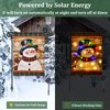 Lighted Winter Garden Flag for Outside, Led Snowman Garden Flag, Winter Yard Flag Winter Garden Flags 12x18 Double Sided for Outdoor Yard Garden Lawn Decoration
