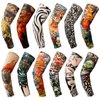 YARIEW Tattoo Sleeves for Men and Women, 12Pcs Arm Sleeves Fake Tattoos Sleeves to Cover Arms Cooling Sun Protection Sleeves, Emo Accessories for Halloween Christmas