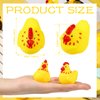Libima 50 Pcs Rubber Chickens Bath Toy Bulk Mini Chicks Squeezable and Squeak Toys Yellow Floating Rubber Toy Swimming Pool Bathtub Toys for Boy Girl Shower Birthday Party Favors Gifts