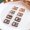 5mm / 0.2 inches (Inner Diameter) Tiny Rectangle Shape Metal Buckles, Doll Mini Buckles, in 4 colors, Perfect for Doll Clothes (5 PCS)