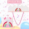 SuPoo Sequin 2nd Birthday Hat Headband 2nd Birthday Decorations for Girl Rainbow Birthday Crown for Girls Princess Tiara Elastic Hairbands 2 Year Old Happy Birthday Party Cap Decorations Accessories
