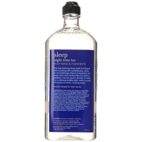 Bath & Body Works Body Wash & Foam Bath in NIGHT TIME TEA