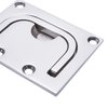 Boat Pull Flush Lift Ring,Marine Grade 316 Stainless Steel Flush Lifting,Boat Deck Hatches Handle,Trap Door Latch,pack of 2,Include Installation Screws