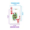 Copag 1546 Design 100% Plastic Playing Cards, Poker Size (Standard) Green/Burgundy (Jumbo Index, 1 Set)