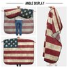 KEEPREAL Vintage American Flag Barber Cape Waterproof Salon Hairdresser Cape with Adjustable Snap Closure for Men Women Salon and Home Use