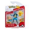 Pokémon 3 Pack-Features 2-Inch Omanyte and Pikachu, 3-Inch Battle Figure Lucario
