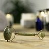 Jade Roller for Face - Real Jade Stone Massager Tool for Lymphatic Drainage - Facial Massage Tool for Skin Beauty