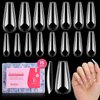 Beetles Gel Nail Tips Upgraded 15 Sizes Long Coffin Gel Nail Tips 630Pcs Pre-Shaped Clear Full Cover False Nails Easy Nail Extension for Gel Nail Polish Acrylic Fake Nails DTY Nails