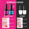 Gel Polish Base Top Coat: 2 Pcs Quick Dry Gel Nail Polish Base and Top Coat Clear Long Lasting U V Light Gel Nail Polish Base and Top Coat Set