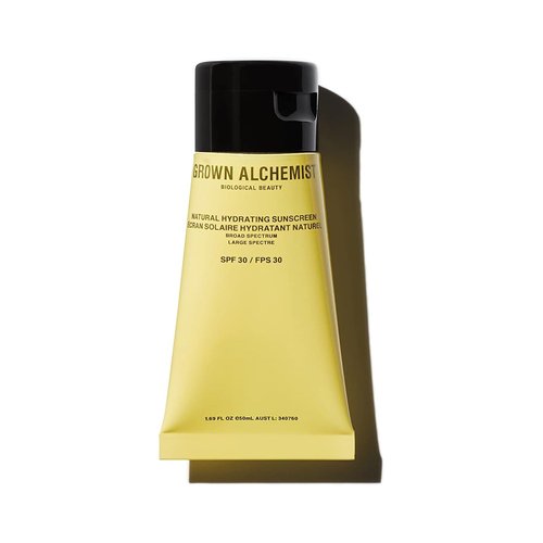 Grown Alchemist Hydrating Mineral Sunscreen SPF30, Natural Daily Moisturizing + Reef Safe (50ml / 1.69oz)