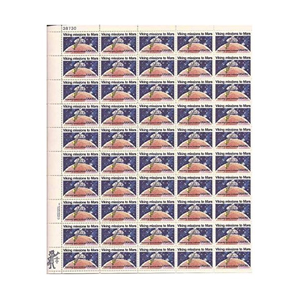 USPS Viking Missions to Mars Sheet of 50 x 15 Cent US Postage Stamps Scott 1759