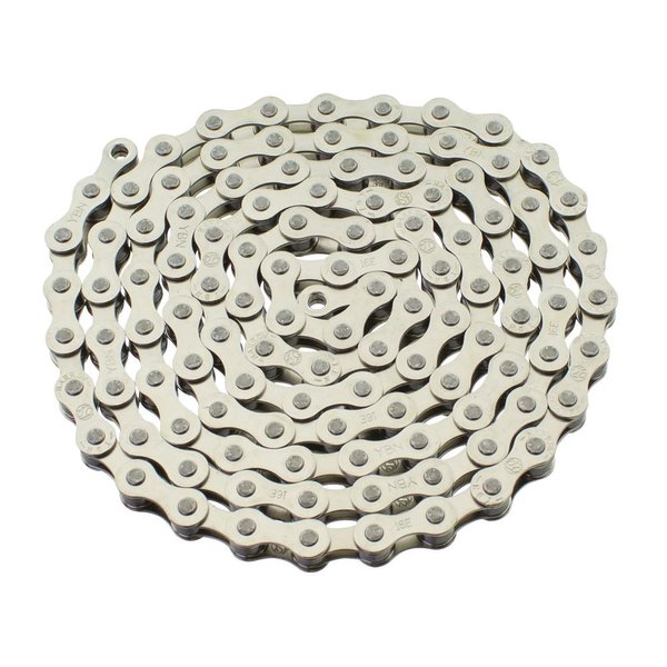 YBN S410 Bicycle Chain (1-Speed, 1/2 x 1/8-Inch, 112L) Chrome
