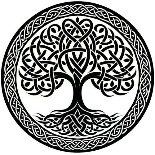 Artsure 6 Sheets Temporary Fake Tattoos For Men Adults Yggdrasil the Tree of Life Vikings Symbol Odin Temporary Fake Tattoo For Women Neck Arm Chest For Woman 3 7 X 3 7 Inch