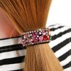 Pack of 4PCS Rhinestone Hair Claw Clips for High Ponytail, Hair Cuff Holder Hair Claw Cuff Clips for Women Long Hair （Style B）