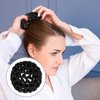 Hair Nets Invisible Knit Hairnets for Ballet and Dance - Elastic Edge Mesh Hair Bun Holders and Skating Snoods for Girls (8PCS, Black)
