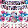 Joker Girl Party Decorations,Birthday Party Supplies for Girl Party Supplies Includes Banner - Cake Topper - 12 Cupcake Toppers - 18 Balloons