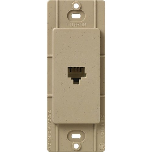 Lutron SC-PJ-MS Satin Colors Phone Jack, Mocha Stone