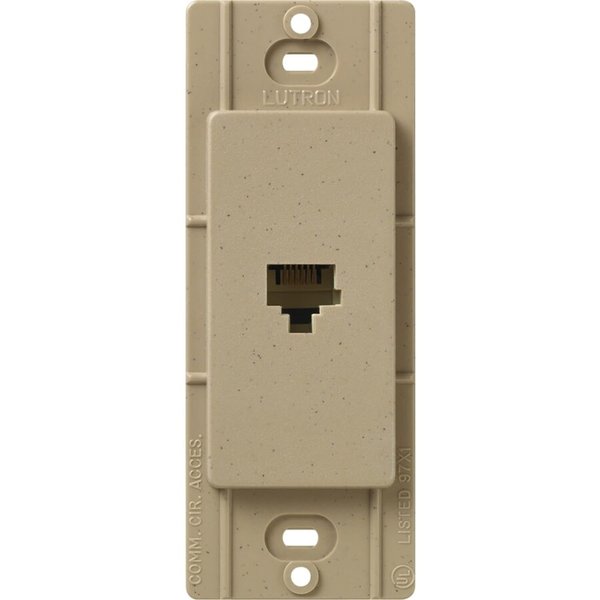 Lutron SC-PJ-MS Satin Colors Phone Jack, Mocha Stone