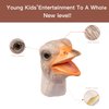 Yolococa Ostrich Hand Puppet Realistic Latex Soft Animal Toy Storytelling Role Play Party Supplies for Kids