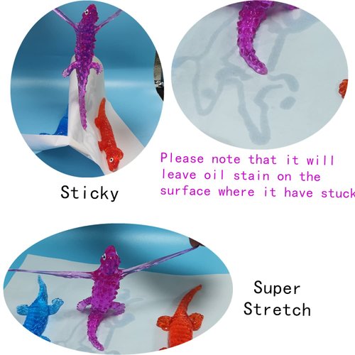 5Pack Super Stretch Sticky Snake Mochi Squishy Toys,Goodie Bag Stuffers,Classroom Prizes,Birthday,Party Favors