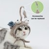 MiOYOOW Cat Feather Toys, Head-Mounted Cat Toy Interactive Cat Hat Feather Toy with Hook Design for Indoor Kitten Cats Play Chase