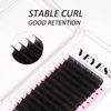 VEYES INC Cashmere Volume Lash Extensions C CC D DD LD L B J M Curl 0.03-0.20 thickness 5-25mm, Super Matte Black Individual Eyelashes Tray, Professional Supplies for Lash Techs (0.05 D 8-16mm)