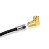 VCE 5-Pack 90 Degree Coaxial Connector, Right Angle F-Type RG6 Male to Female Adapter Gold Plated