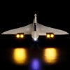 Kyglaring LED Lighting Kit for Lego Icons Airbus Concorde 10318 Building Set (No Model) - Light Set Compatible with Playset 10318 Airbus Concorde - Without Building Set(Classic Version)