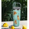 Caiibaoob Golden Retriever Tumbler for Golden Retriever Owners, 30oz Stainless Steel Vacuum Insulated Water Bottle (Golden Retriever-Seaform)