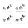 VLuxe Extended Clear Band Faux Mink Cluster, Ultra Comfort False Eyelashes with Light & Clean Extension Look, Clean Thin Band for Natural Blending