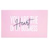 RXBC2011 Thank you cards you are the Heart of my business Cards Package Insert for online business Pack of 100 (100 CARD, PINK)