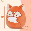Glow Guards 12-Inch Red Fox Plush Pillow Cute Fox Stuffed Animal Soft Fox Plush Toy Stuffed Animals Fox Birthday Gift for Boys Girls Kids,Red Fox