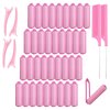 42pcs Hairroller Set Hair Curlers Sleeping Flexible Curlers for Hair Styling Stainless Comb Hair Clips Not Hurt Hairdressing Tools Foam Hair Roller