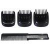 Bedaily Replacement 3Pcs Beard Stubble Blade Guards (3mm 5mm 7mm) with Beard Comb Set Compatible for Phi+lips Norel+co Multigroom Trimmer