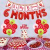 Sursurprise Strawberry Half Birthday Decorations, It’s My 1/2 Birthday Banner, Strawberry 6 Months Balloons, 1/2 Birthday Cake Topper for Girls 1/2 Birthday Party Supplies