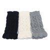 Bestjybt 3 Pairs Womens Short Boots Socks Crochet Knitted Boot Cuffs Leg Warmers Socks (Multicolored J)