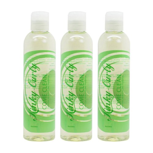 Kinky Curly Come Clean Natural Moisturizing Shampoo 8oz Pack of 3
