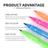 KYDA 4 Color Eyeliner Stamp Liquid Eyeliner, Waterproof & Smudge-proof Colorful Eyeliner pen，Fluorescent Rainbow Eye Liners for Women