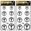 Tattoos 2 Sheets Peace symbol Temporary Tattoos for Adult Men Women Kids Waterproof Temporary Tattoo Fake Tattoos Body Art Sticker for Kid Teens Men Women