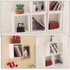 TOYANDONA 6pcs Dollhouse Miniature Storage Rack Floating Shelves Doll House Wall Rack Bookshelf Display Dollhouse Furniture Accessories White Miniature 1:12 Dollhouse Cabinet Bookshelf Storage Rack