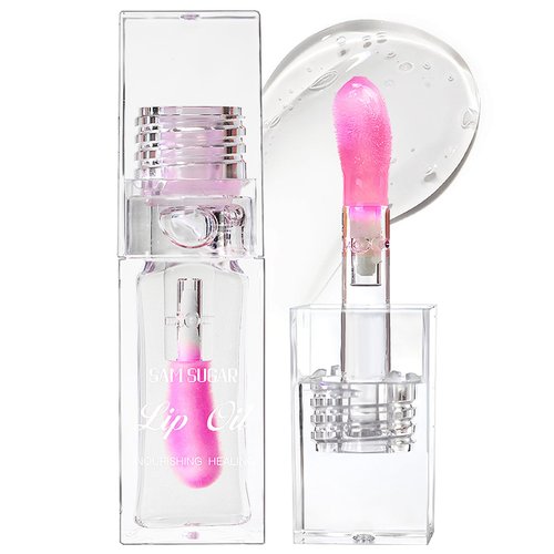 GLSFACE Color Changing Lip Gloss, Color Changing Matte Finish Lip Oil, Long Lasting Waterproof Magic Liquid Lipstick, Non-sticky Moisturizing Lip Oil for Dry Lip (01#)