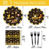 132 Pcs Construction 3rd Birthday Party Supplies Dump Truck Theme Three Tableware Includes Hanging Swirl, Banner, Plates, Cups, Tablecloth for Boys Construction Three Years Old Bday Party Decorations